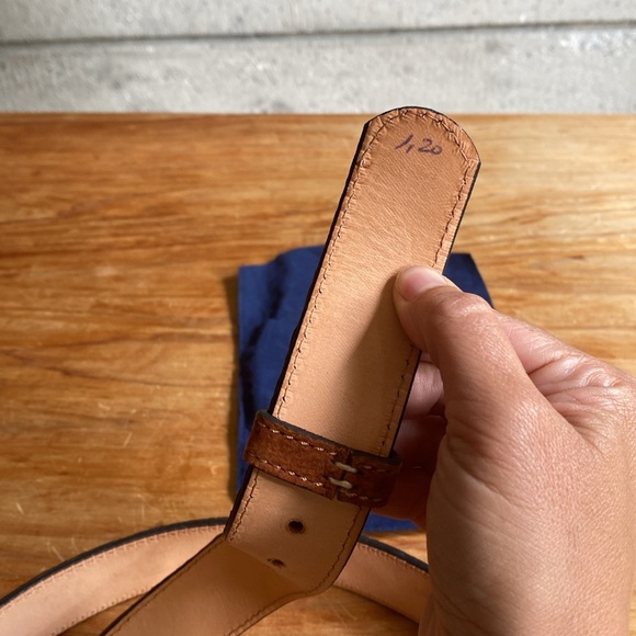 🇦🇷 Leather Carpincho Belt with custom initials buckle buckle SM - Picture 4 of 4